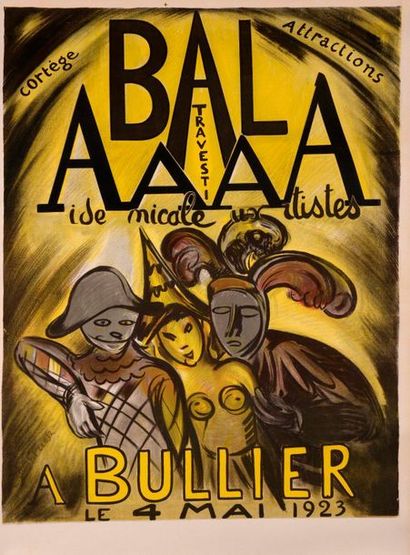 null Émile Othon FRIESZ (1879 - 1943)

Bal Travesti AAAA in Bullier, 1923

No place,...
