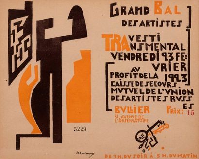 null Mikhaïl LARIONOV (1881-1964)

Grand Bal Travesti Transmental [...] Salle Bulier,...