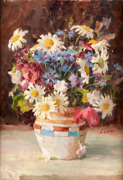 null Erno ERB (Lwów/Lviv 1878 - 1943 Lviv)

Bouquet de fleurs dans un vase

Huile...