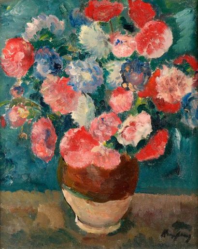 null Ignacy HIRSZFANG (Tomaszów M. 1895 - déporté 1943)

Vase de fleurs

Huile sur...