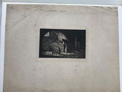 null Vignettes, illustrations, St Jérôme en méditation par Strixner d'après L. Carrache,...