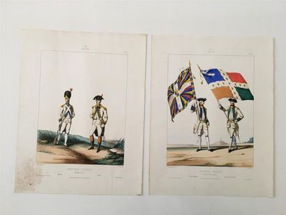 null Dunoyer de NOIRMONT et Alfred de MARBOT 

42 planches de Costumes de l' Armée...