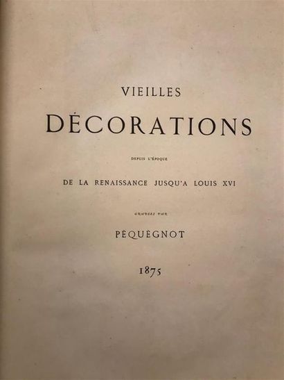 null Auguste PEQUEGNOT (1819 - 1878)

Vieilles Décorations depuis l'époque de la...