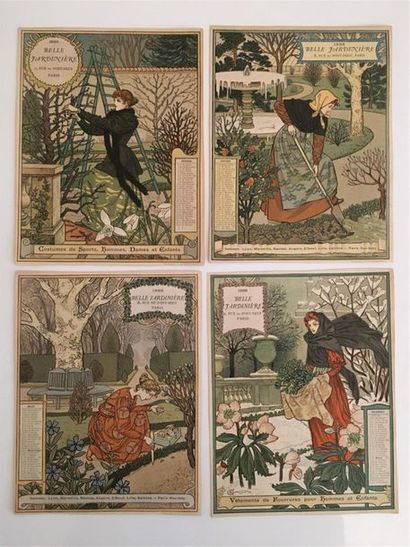 null Eugène GRASSET (1845 - 1917) 

Calendrier 1896 pour " la Belle Jardinière ".

Chromotypie...