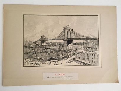 null AUGUSTE LEPERE (1849 - 1918)

La Batellerie de la Seine, New-York le pont de...