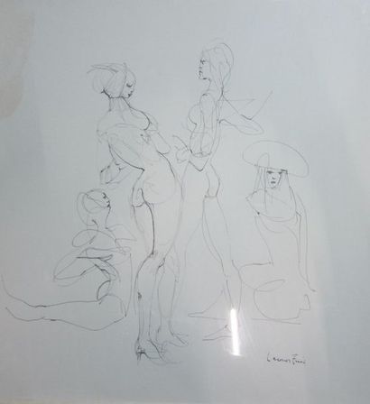 null Leonor FINI (1907-1996)

Etude de quatre personnages féminins

Dessin à l'encre,...