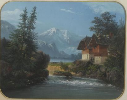 null Jean-Pierre THENOT (1803-1957)

Chalet dans les Alpes

Pastel signé en bas à...