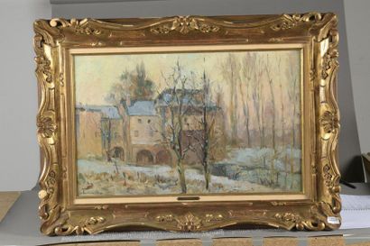 null Albert LEBOURG (1849-1928)

Le Vieux Moulin sous la neige

Huile sur toile,...