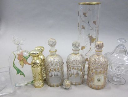 null Batch of empty perfume bottles GUERLAIN and others