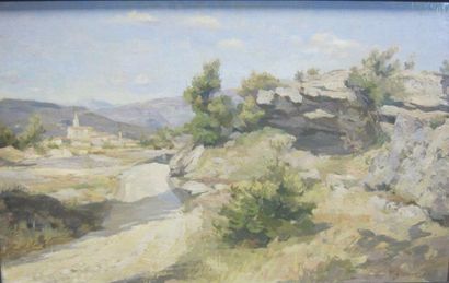 null René COTTET (1902-1992)

Scrubland landscape

Oil on panel, signed and dated...