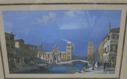 null Italian school of the 19th century 

View of Venice

Gouache lithography

14.5...