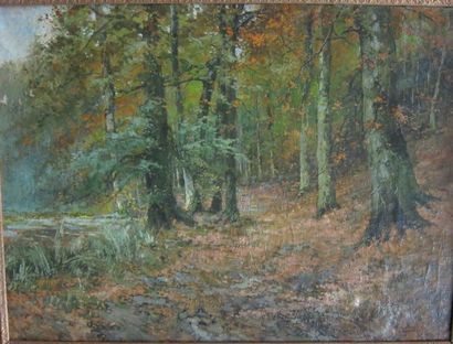 null Léon HUYGENS (1876-1918)

Allée en forêt

Huile sur toile, signée en bas à droite

103,5...