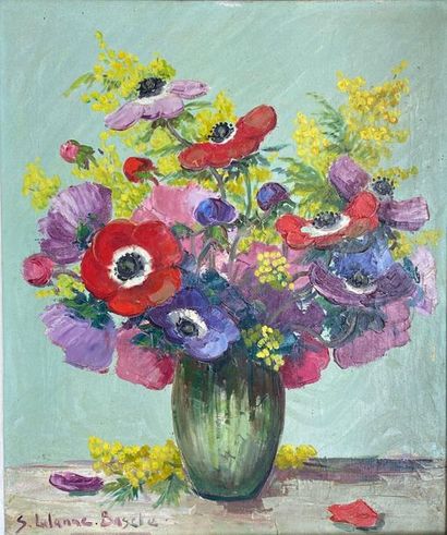null Suzanne Lalanne-Bascle

"Bouquet of flowers in a vase."

Oil on canvas signed...