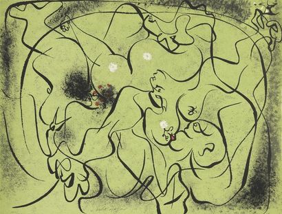 null André MASSON (1896-1987)

Erotic drawings. 1971. Lithography. Album format:...