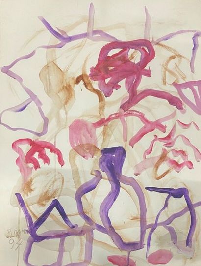 null COJAN Aurel (1914-2005),

Composition abstraite

Gouache sur papier, signé et...