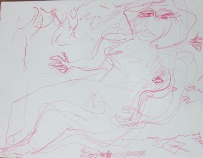 null COJAN Aurel (1914-2005),

Nue rouge allongée

Pastel gras sur papier, signé...