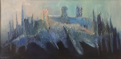 null Geneviève LINÉ JAGOT (1920-2001)

Blue Landscape

Oil and sand on canvas, signed...