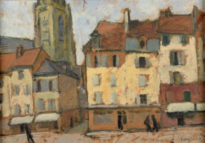 null Louis Gaston PAYRET-DORTAIL (XIX-XXth centuries)

Pontoise

Oil on cardboard,...