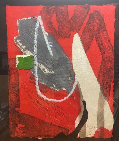 null LIONEL (1949)

Abstract composition

Lithography enhanced with gouache and collage

Signed...