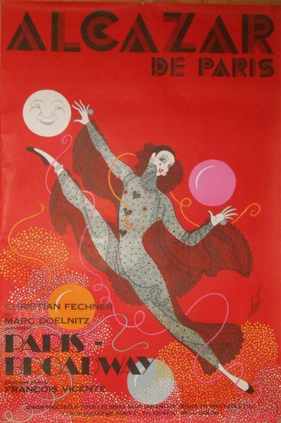 null ERTÉ (Romain de Tirtoff dit) (1892 - 1990)

Alcazar de Paris

Affiche lithographique

Signée...