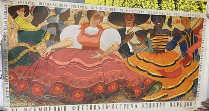 null SET OF 4 SOVIET POSTERS, 1948-1956

Folklore, propaganda

Colour lithographs,...