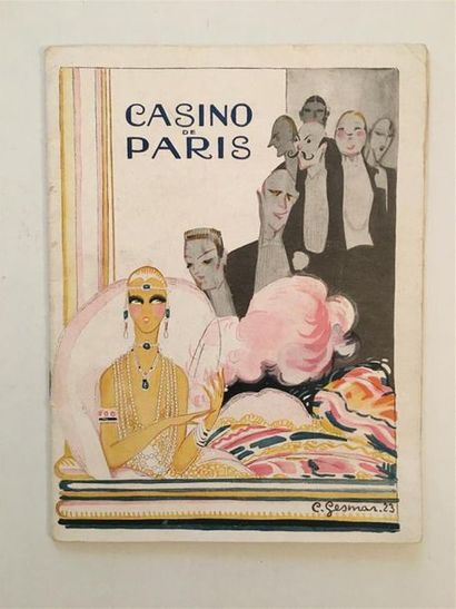 null C. GESMAN 

Revue reliée "Casino de Paris saison 1923-1924" 

Lithographie en...