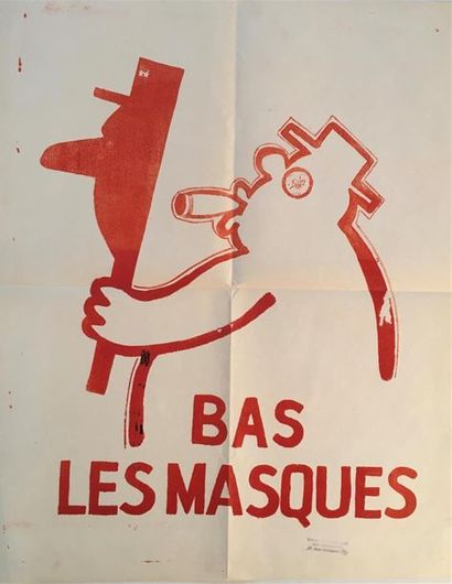 null Lot d'affiches de mai 68 

11 affiches imprimées en sérigraphie en couleurs,...