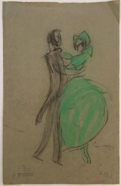 null Charles Félix GIR (1883-1941)

Couple de danseurs

Pastel sur papier, signé...