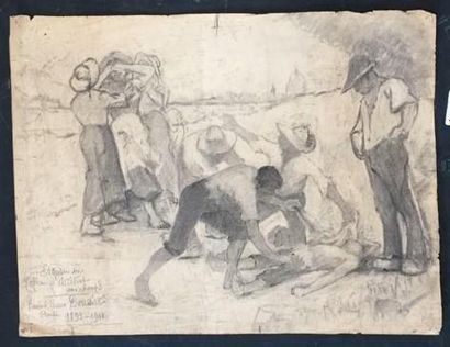 null François-Bruno DOUSSIET (1893-1911)

Sketch for the "Field Accident" table

Pencil

33.5...