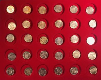 null Lot de 30 monnaies en or de 10 florins des Pays-Bas
