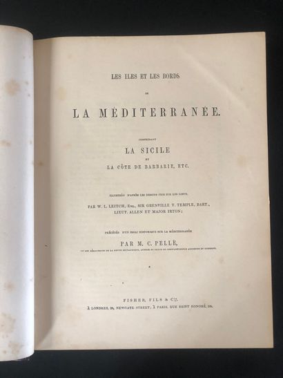 null PELLE, Clément - Les îles et les bords de la Méditerranée comprenant la Sicile...