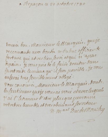 null MOUCHY Philippe, comte de Noailles, duc de [Paris, 1715 - id., 1794], maréchal...