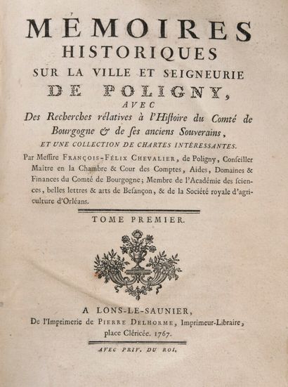 null CHEVALIER, François-Félix - Mémoires historiques sur la ville et seigneurie...