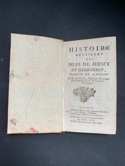 null FALLE, Philip] - Histoire détaillée des isles de Jersey et Guernesey, traduite...