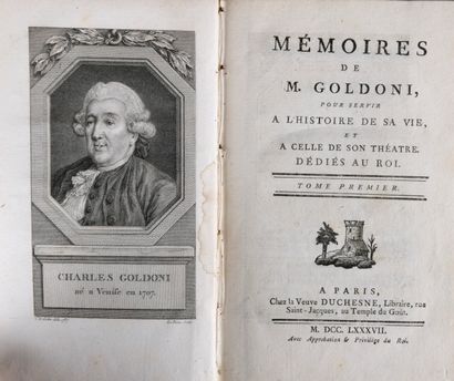 null GOLDONI - Mémoires de M. Goldoni, pour servir à l'histoire de sa vie, et à celle...