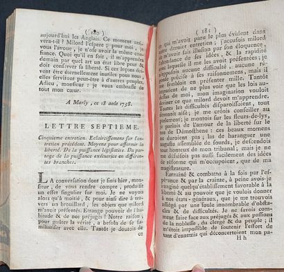 null MABLY, Abbé de - Des Droits et des Devoirs du Citoyen. Kell (Paris ?), 1791....