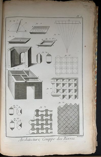 null [ARCHITECTURE] - Recueil de planches de l'Encyclopédie consacrées à l'architecture...