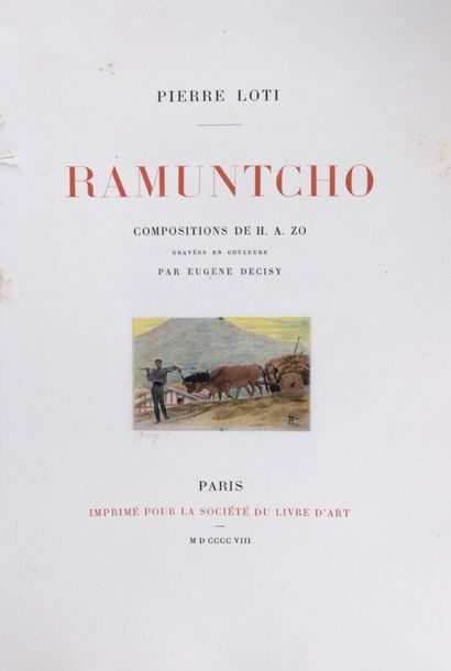 null LOTI, Pierre - Ramuntcho. Compositions de H. A. Zo gravées en couleurs par Eugène...