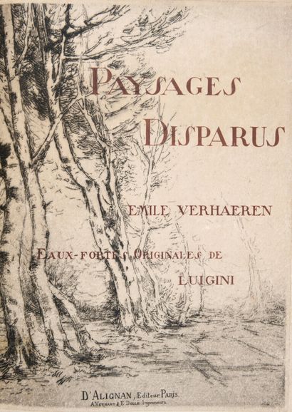 null VERHAEREN, Emile - Paysages disparus. Eaux-fortes et dessins de Luigini. Paris,...