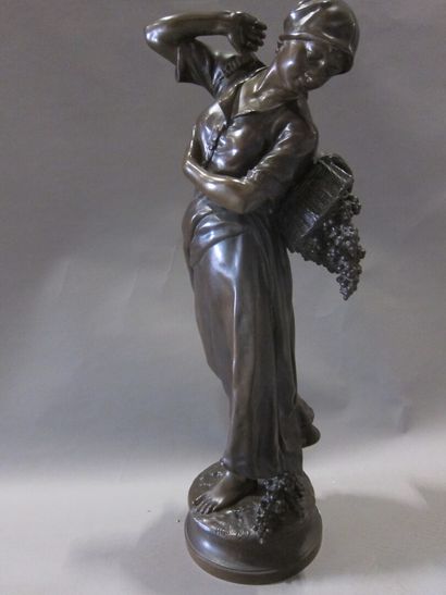 null Henri GAUCQUIE (1858-1927)

La vendangeuse

Epreuve en bronze de patine sombre,...