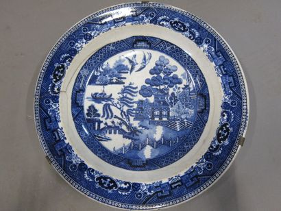 null Paire de plats en porcelaine à décor polychrome de dragons

Chine, XIXème siècle.

Diam...