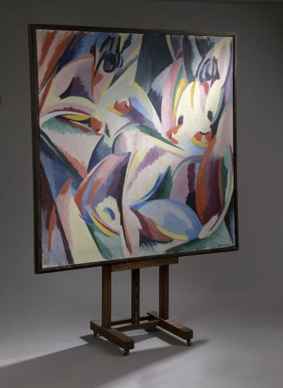  Alberto MAGNELLI (1888-1971) Lyrical explosion n°1 
Oil on canvas, signed and dated...