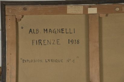  Alberto MAGNELLI (1888-1971) Explosion lyrique n°1 
Huile sur toile, signée et datée...