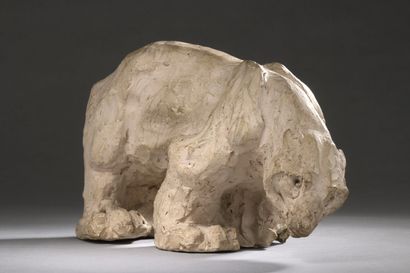  Henri-Marius PETIT (1913-2009) 
Polar bear 
Terracotta proof (small lacks and accidents)....