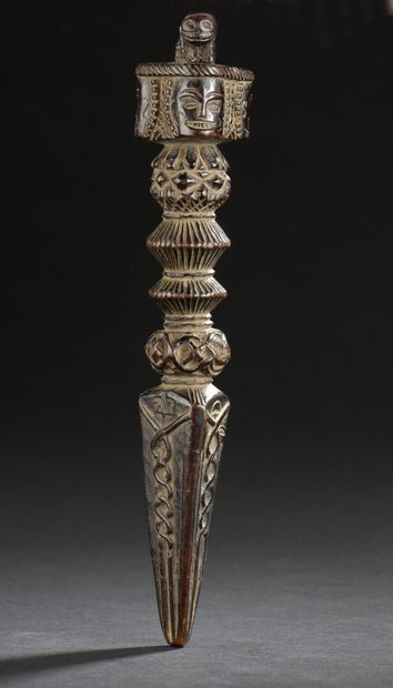 Ritual dagger or phurbu, Nepal 
Wood with...