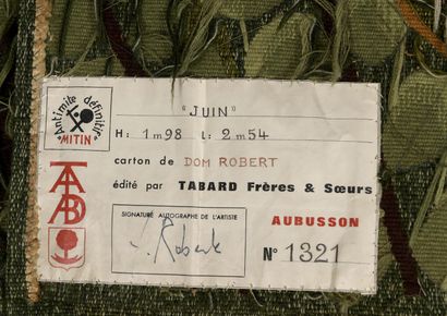  DOM ROBERT (Guy de CHAUNAC-LANZAC, 1907-1997, d’après un carton de) & TABARD FRÈRES...