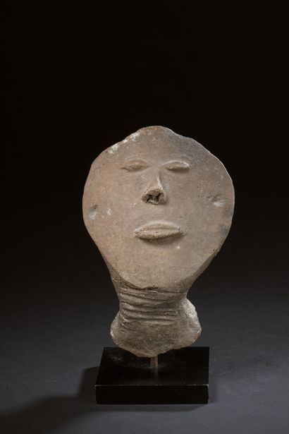 Akan burial head, Ghana 
Terracotta with...