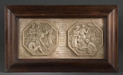  Louis BOTINELLY (1883-1962) 
Colonial Exhibition of Paris, 1931 
Plaster bas-relief...