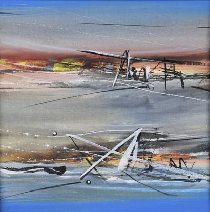 Julius BALTAZAR (1949) 
Composition 
Oil...