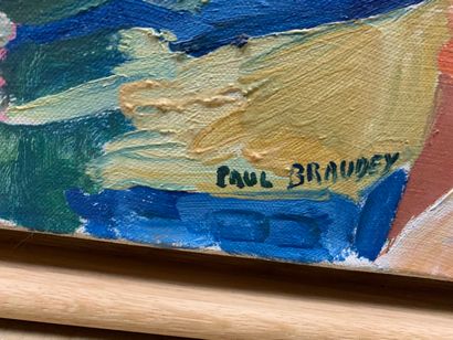 null Paul BRAUDEY (né en 1930)

Foule en bord de mer

Huile sur toile signée en bas...